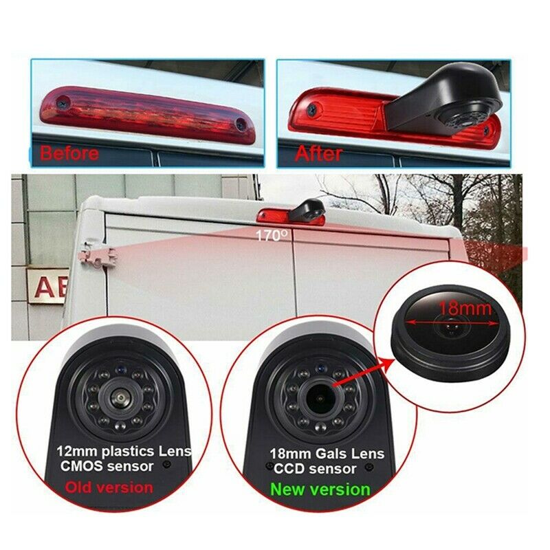 Car High Brake Light Reversing Camera Rear View Camera for Fiat Ducato X250 X2P4
