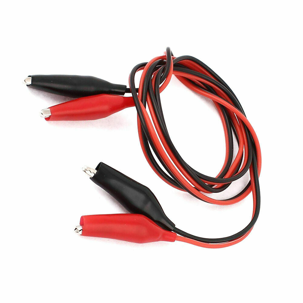 2 Groups 1M Alligator Clip Test Leads Double-ended Jumper Wires Test Leads S LIN