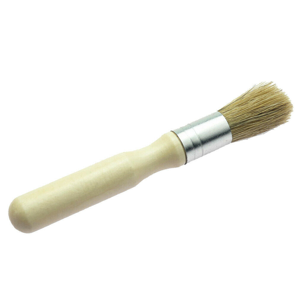 3.8cm Chalk Oil Painting Brush Wooden Handle Paint Brush Tools Round Bristle