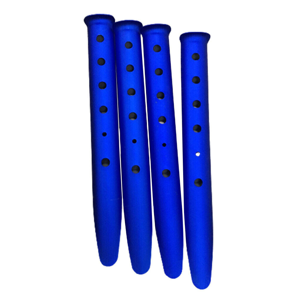 5pcs Orange Metal Ground Nails Pegs Stakes for Camping Hiking Trip 31cm