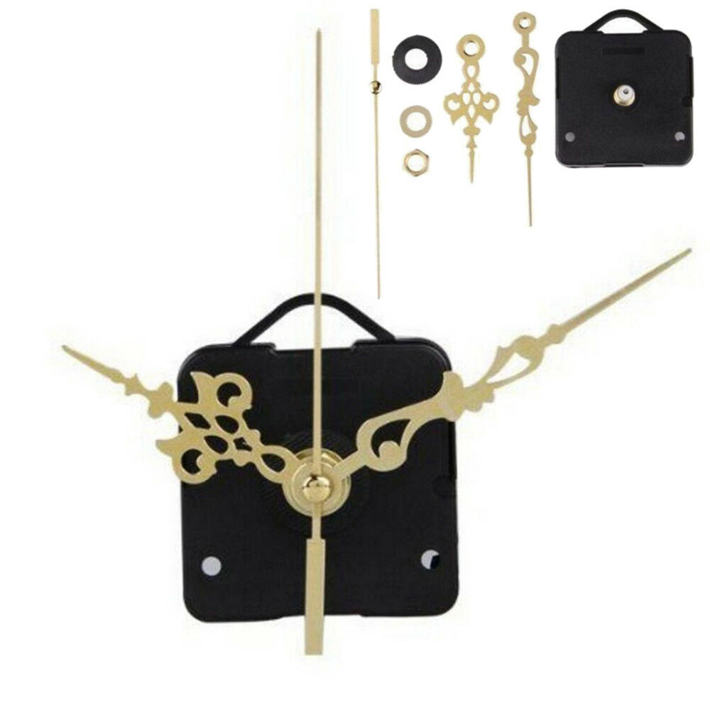 Replacement Quartz Clock Movement Mechanism Motor & Metal Hands & Fittings AU
