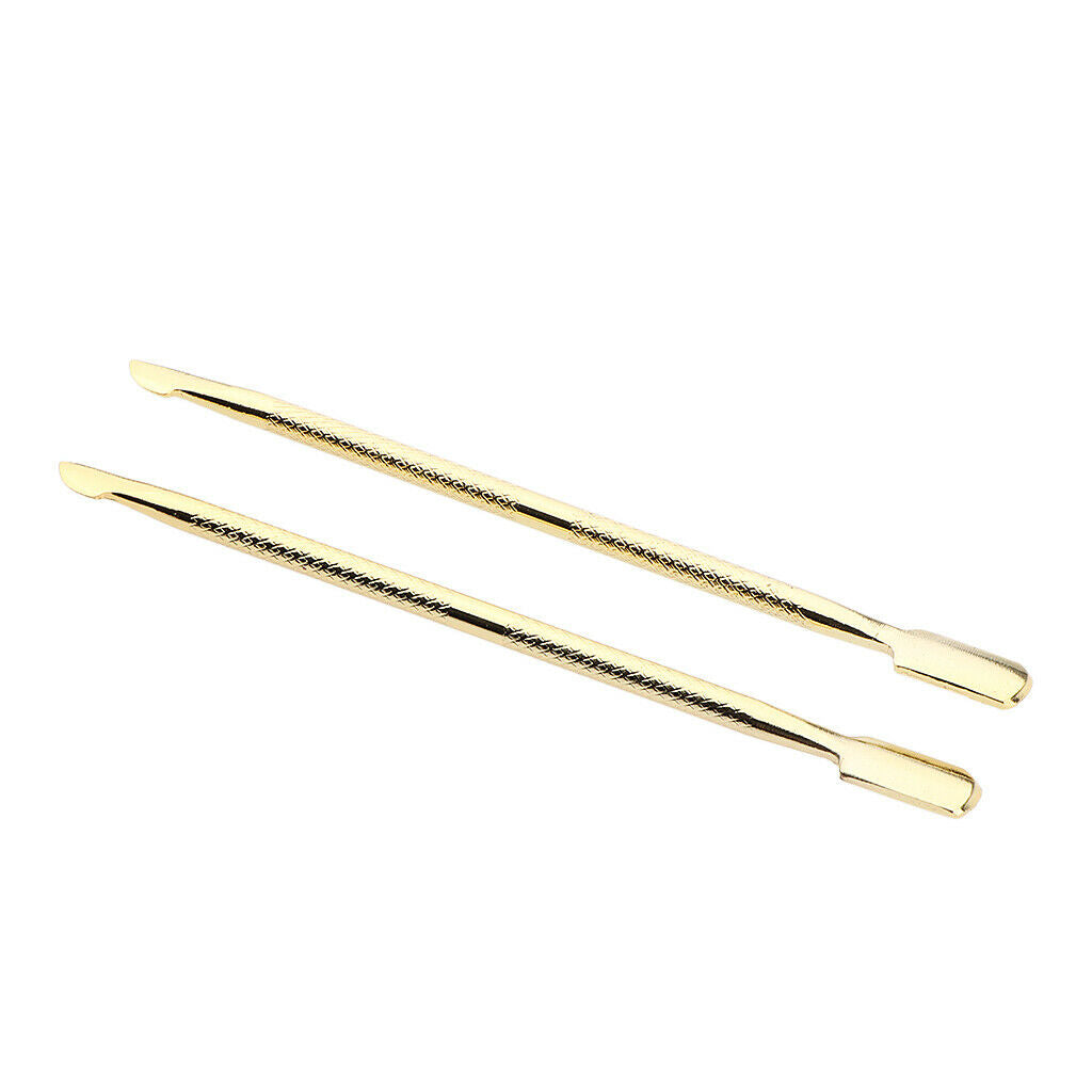 Pack of 2 Cuticle Pusher Remover Nail Died Skin Hard-skin Cleaning Cleaner for