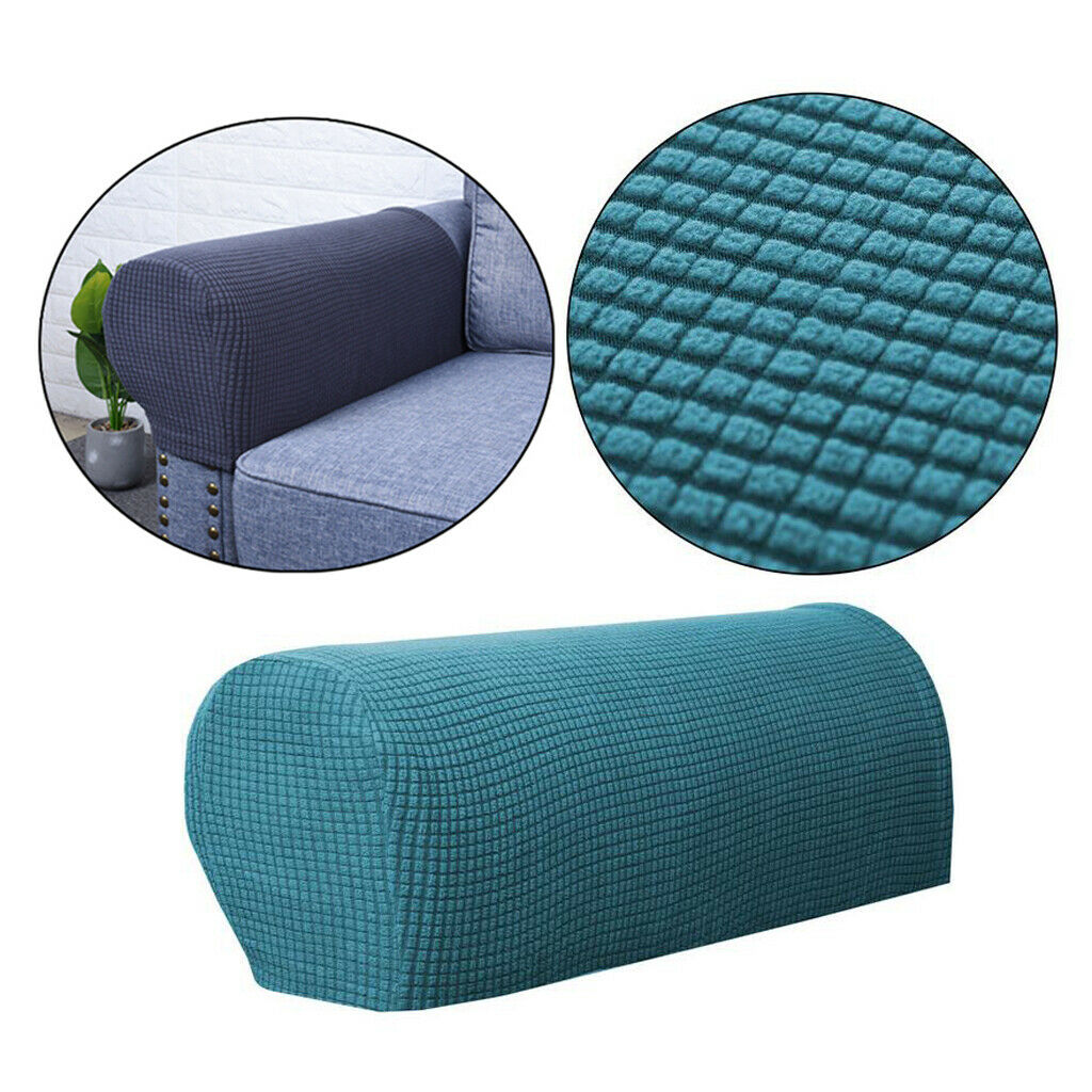 2 Pairs Sofa Armrest Cover Couch Arm Cover with 50 Pieces  Pins