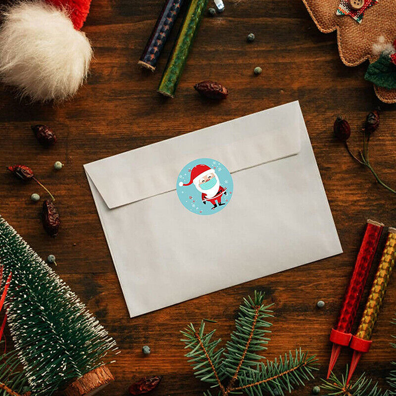 500pcs Christmas gift stickers gift sealing stickers holiday gift wrapping de JY