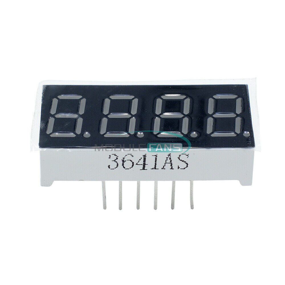 10PCS 4-Digit 7-Segment Common Cathode 0.36 inch RED LED 0.36" digital Display
