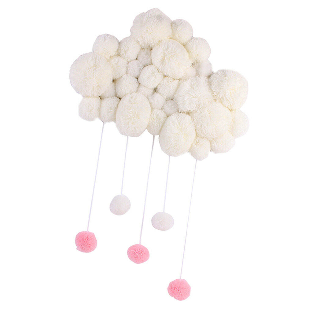 2pcs Baby Kids Room Nursery Home Cloud Raindrop Wall Mural Decor
