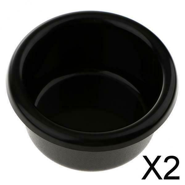 2X Black Cup Drink Holder 90mm For Marine Boat Car Truck Camper RV Motorhome