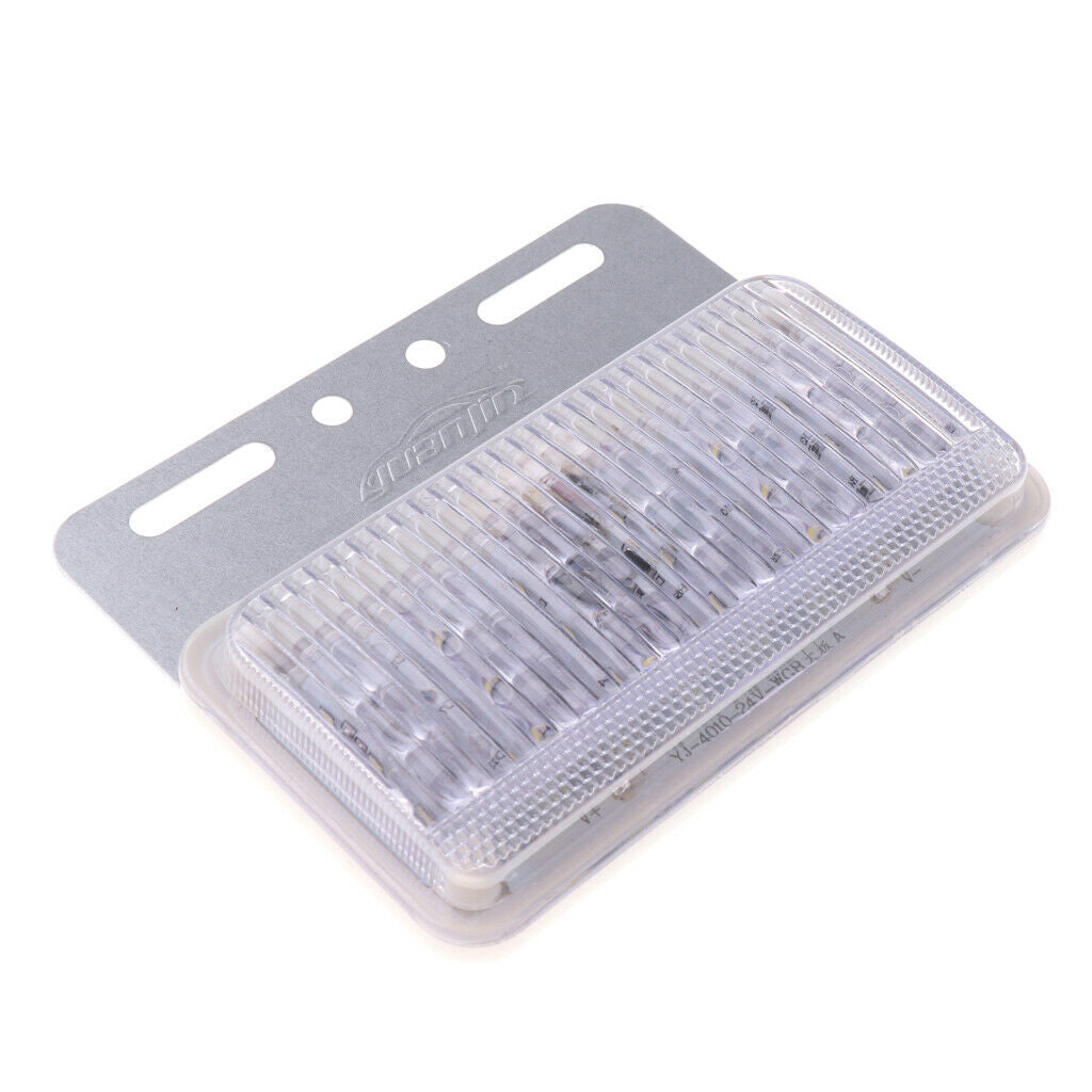 2 Pieces 18LED Side Marker Lamp Clearance Light Truck Trailer 12V White
