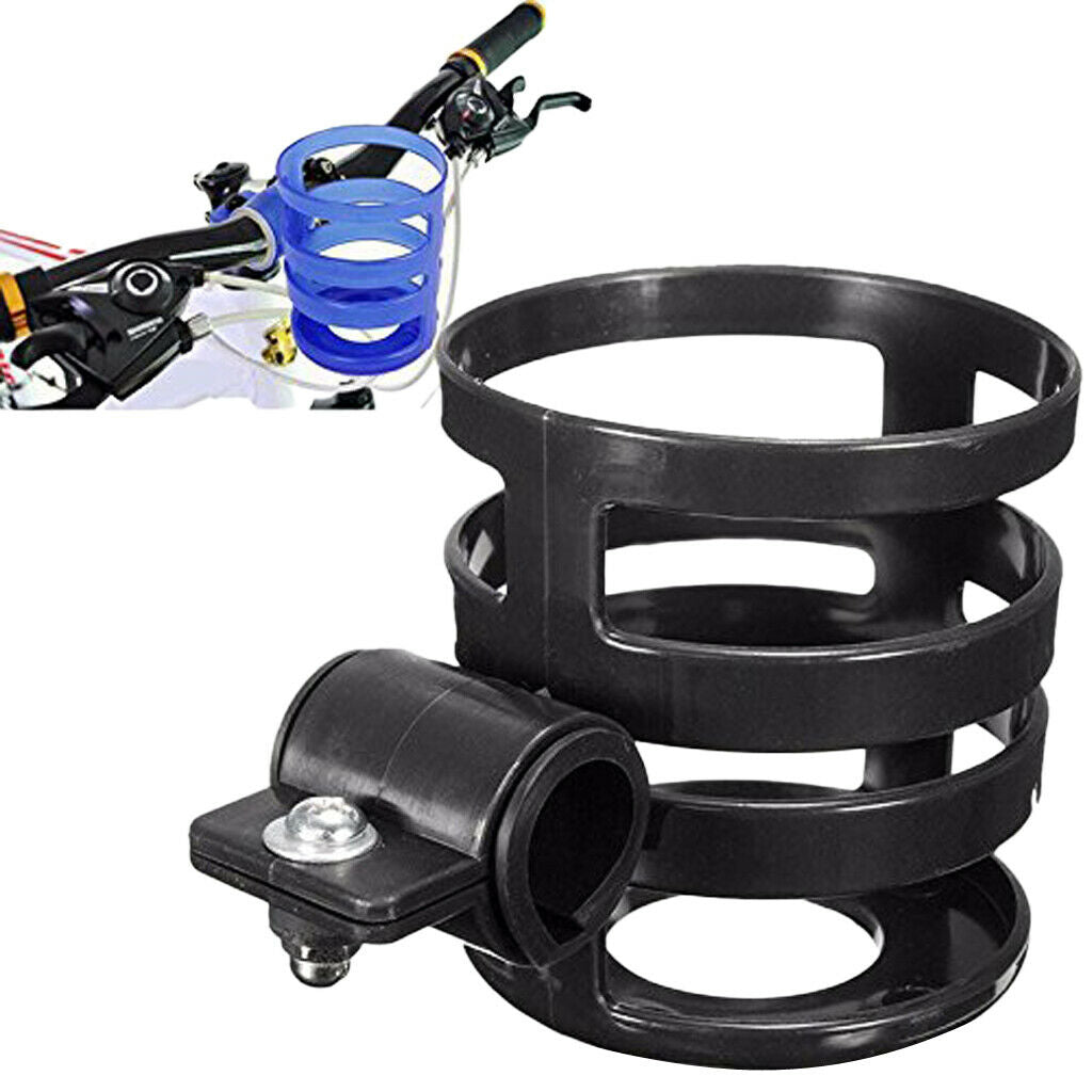2Pcs MTB Bicycle Front Cup Holder Bike Coffee Mug Bottle Cage Mounting Black