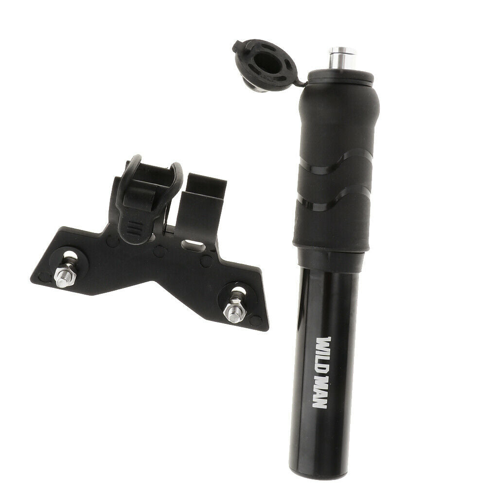 Portable Mini Hand Pump Bicycle Bike Tire Basketball Ball Inflator Black