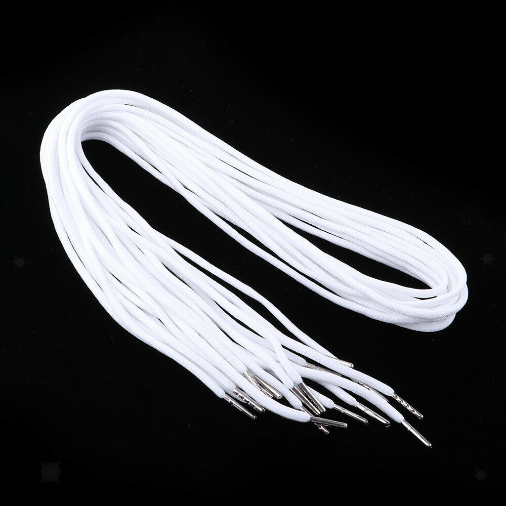 10pcs Replacement Drawstrings for Pants Sweatpants Shorts Hoodies White