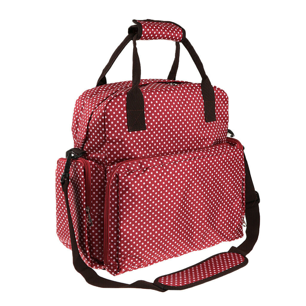 Mummy Diaper Bag Changing Bag Set Backpacks 4 Colors Available Red