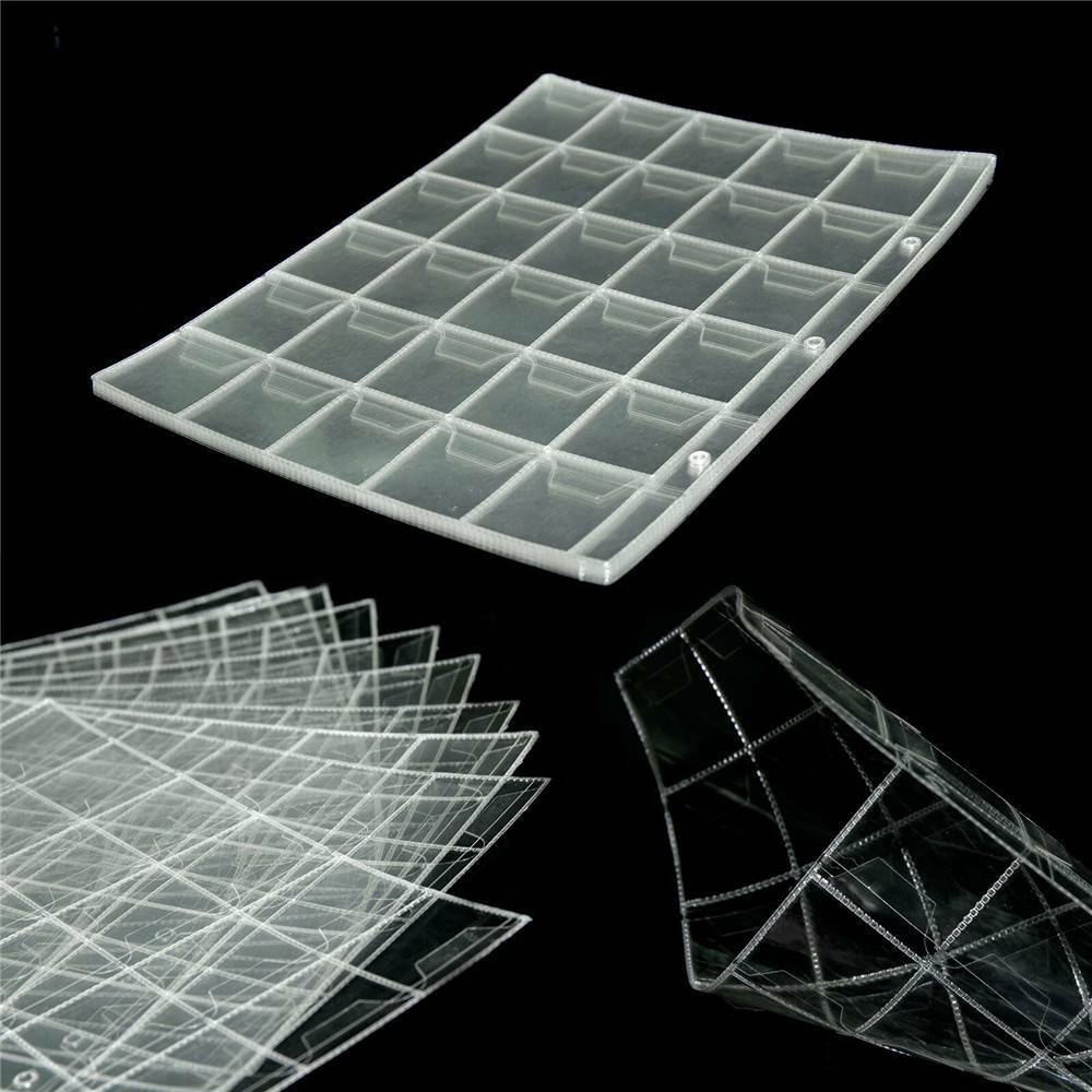 1PC 30 Pockets Plastic Coin Money Album Case Holder Storage Collection Page ~~