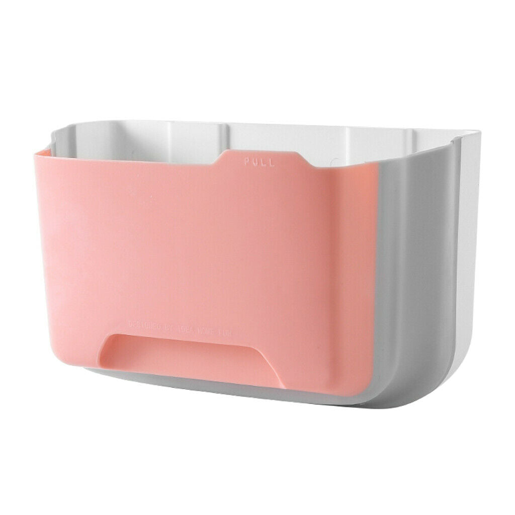 Rubbish Kitchen Hanger Garbage Hanging Racks Waste Bag Holder Pink