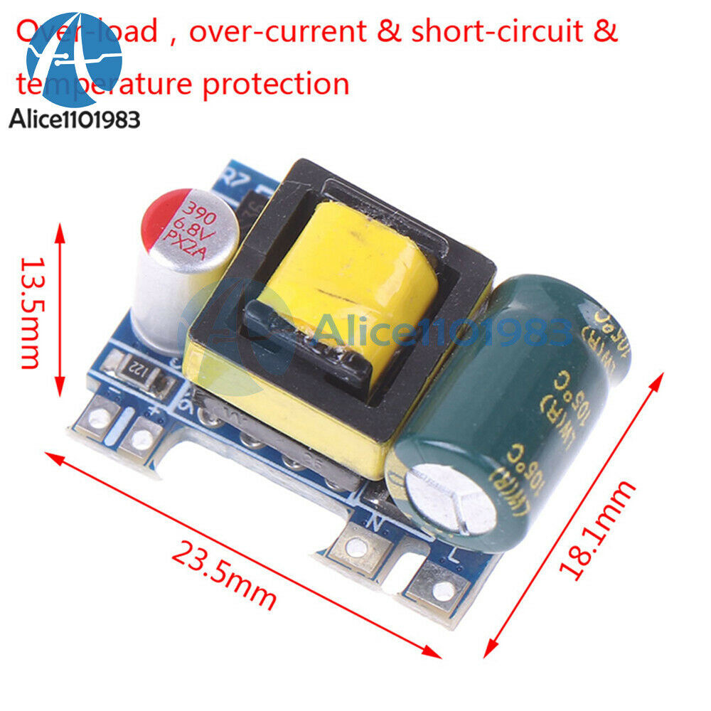 10PCS Isolation Switching Power Supply Module AC 50V-280V To DC 5V Step-Down