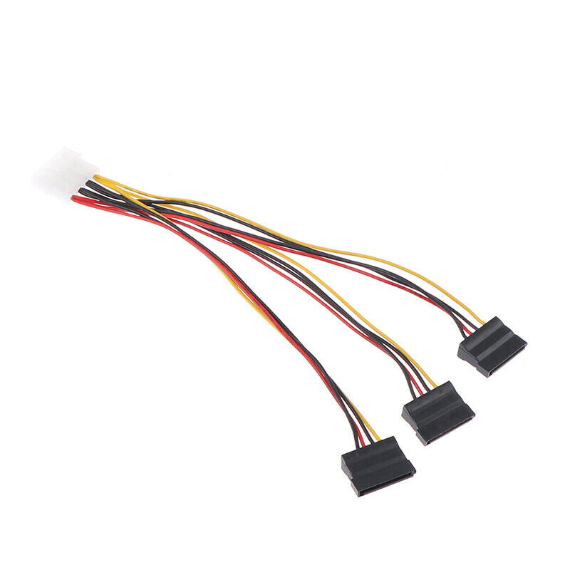 4pin IDE to 3 Serial ATA SATA Power Splitter Extension Cable Connectors C.l8
