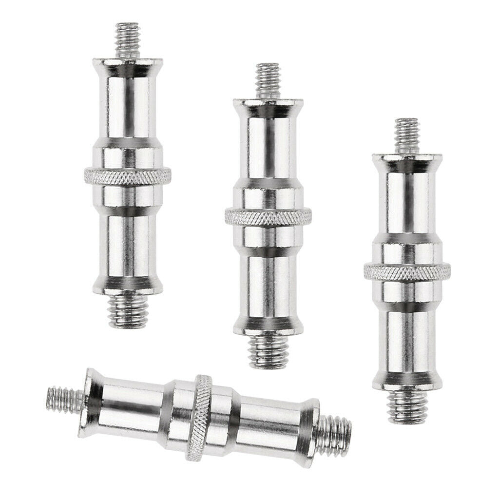 4 pieces 1/4 "to 3/8" tripod adapter with external thread for flash light tripod