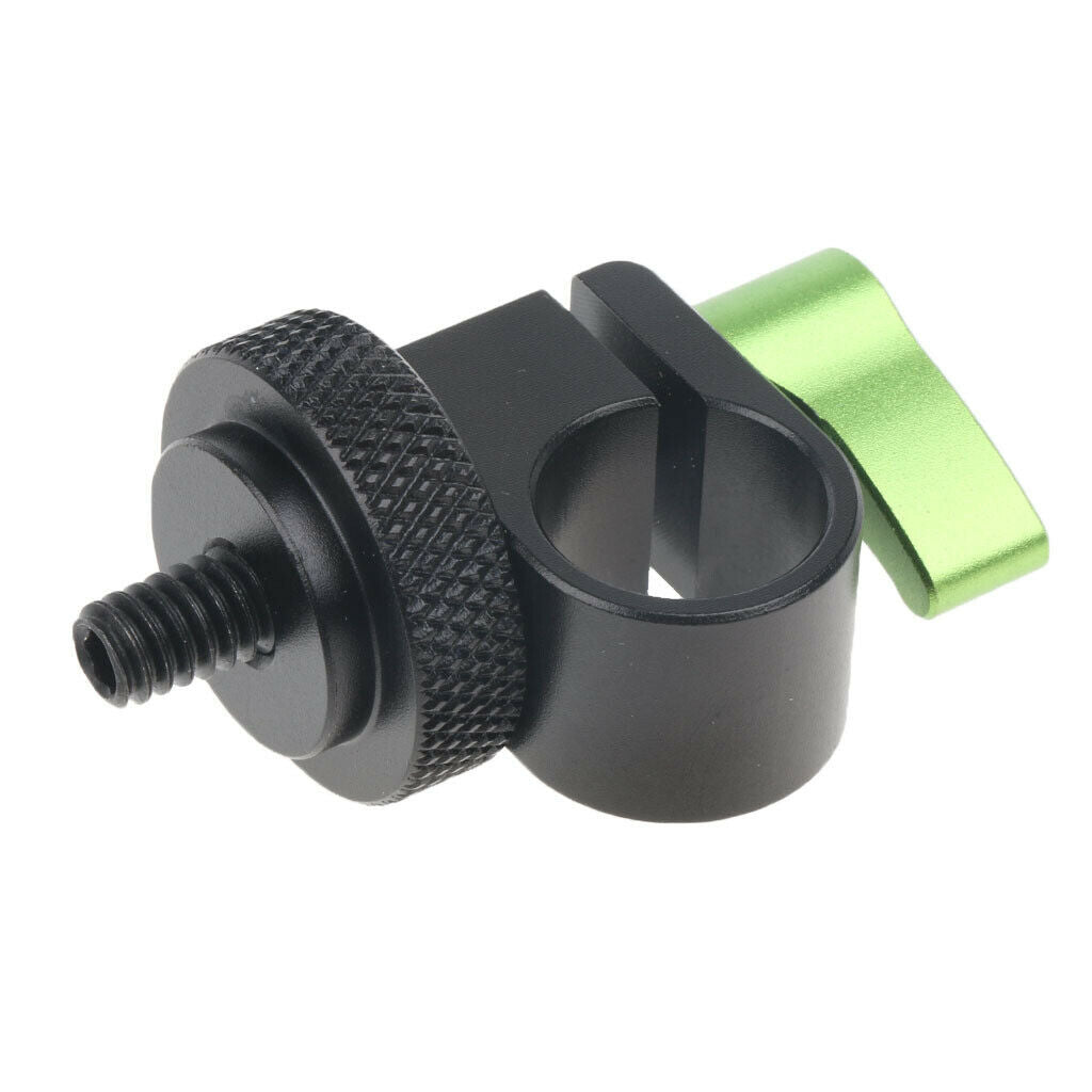 Single Rod Clamp 15mm 1/4" Screw for DSLR Camera Shoulder Support System
