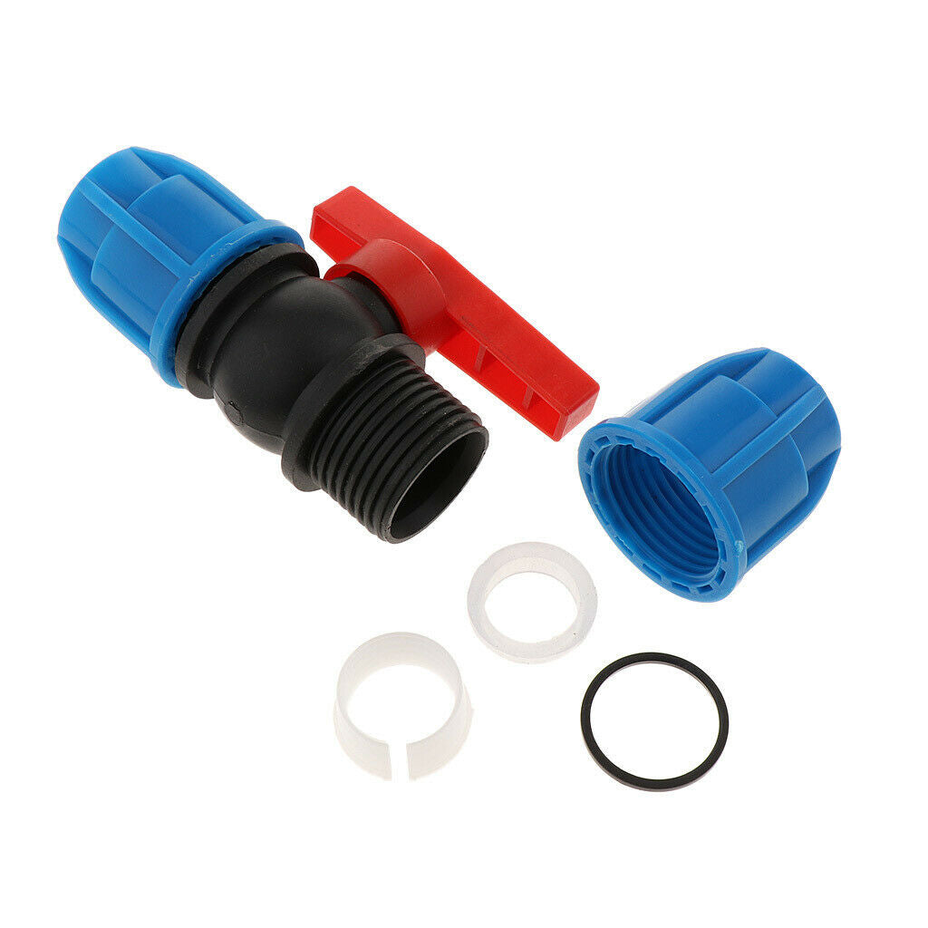 3X pe plastic valve - straight valve - plastic core and steel core in
