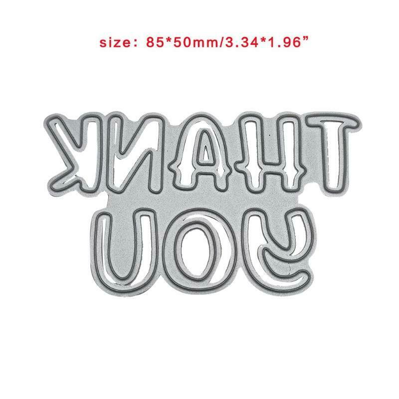 Thank You Metal Cutting Dies Stencil DIY Scrapbooking Album Paper Card Template