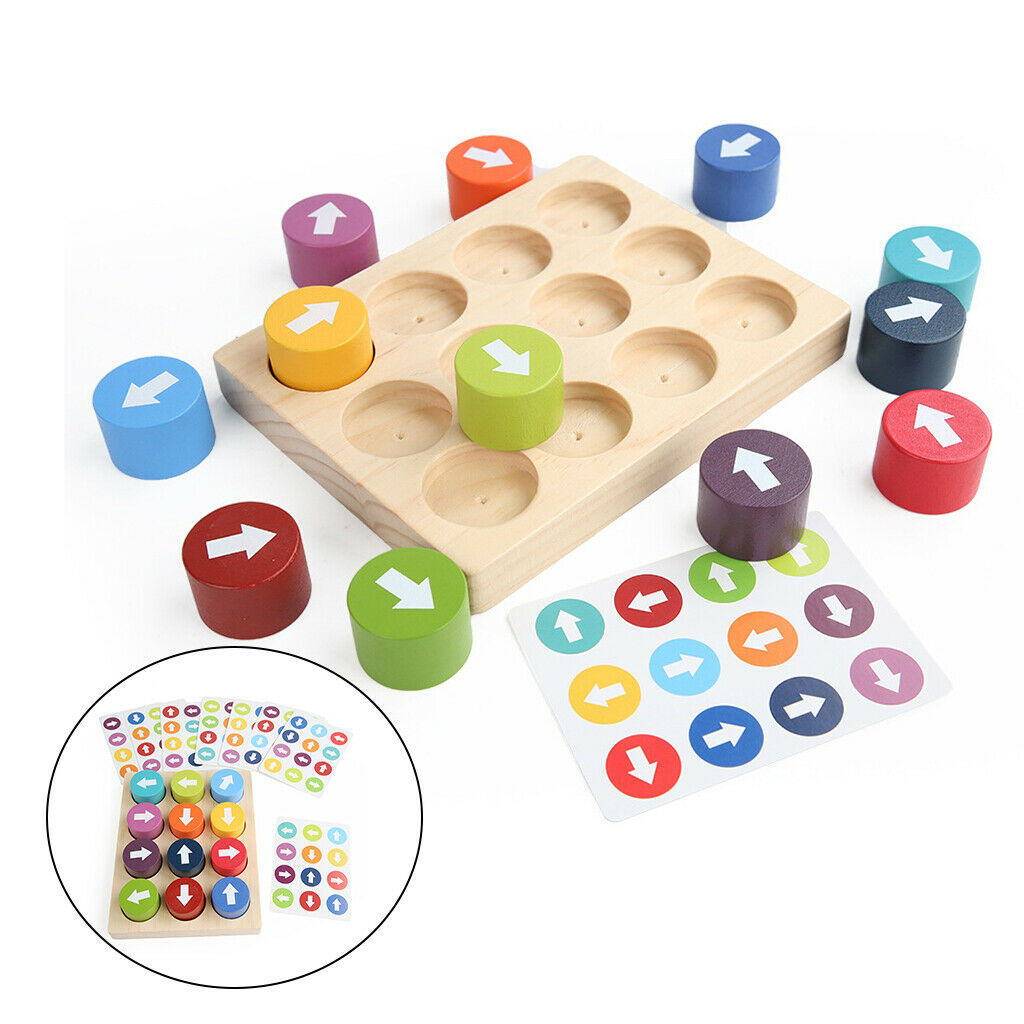 Arrow Matching Game Puzzle Block Direction Recognition Brain Game Toys