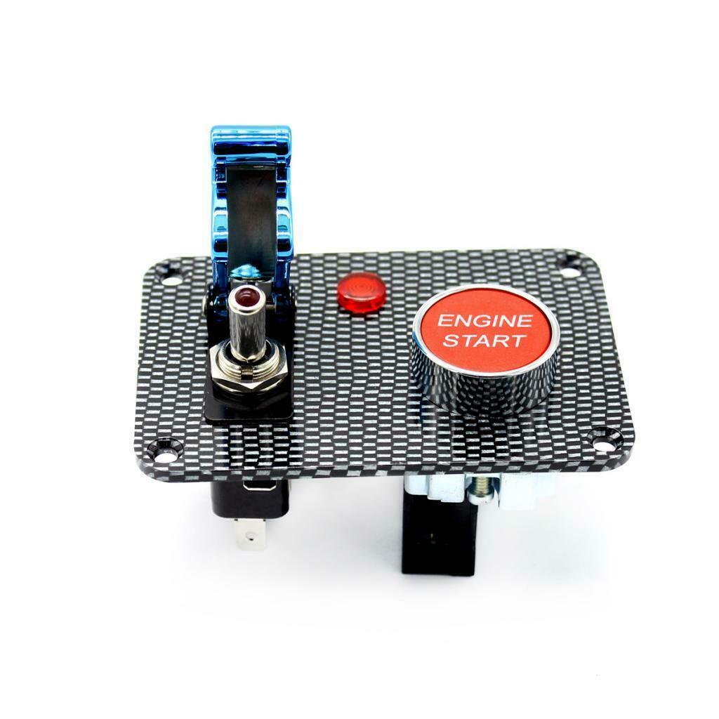 Red 2 buttons 12A auto start switch ignition switch panel engine start button