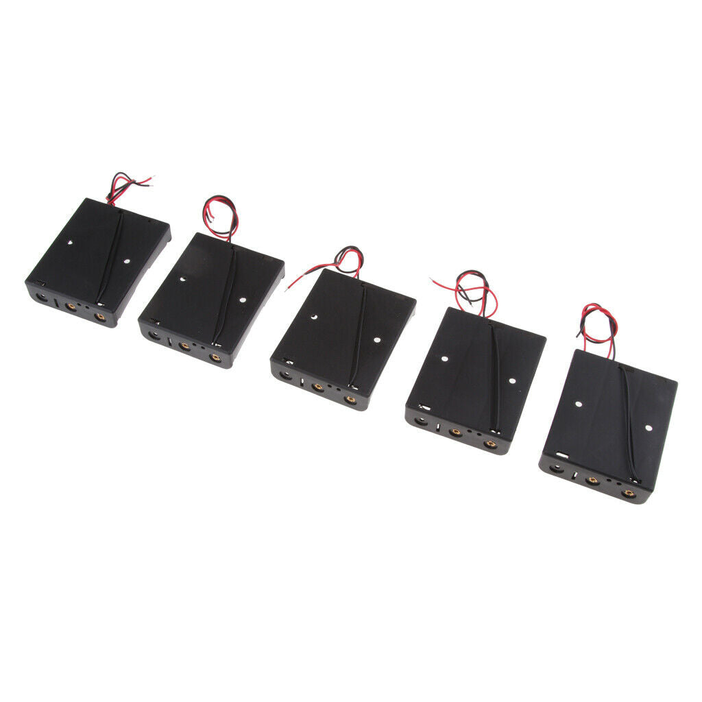 Plastic DIY Battery Storage Case Box for 3x 3.7V 18650 Batteries 5 Pack