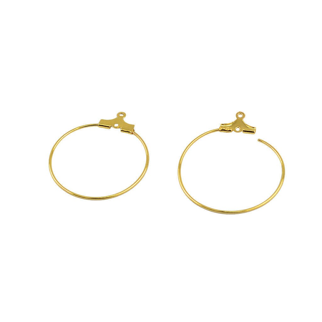 40 Pieces 28x25mm Big Round Hoop Circle Earrings Classic Fashion Woman's Ear