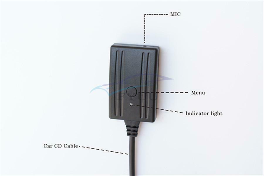 1PCS Car Wireless Bluetooth Audio Auxiliary Cable Adapter For Kenwood 13-pin