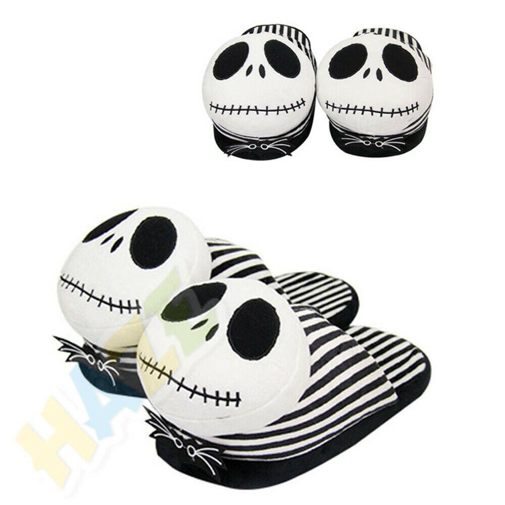 The Nightmare Before Christmas Jack Skellington Anti Slip Warm Slippers Unisex