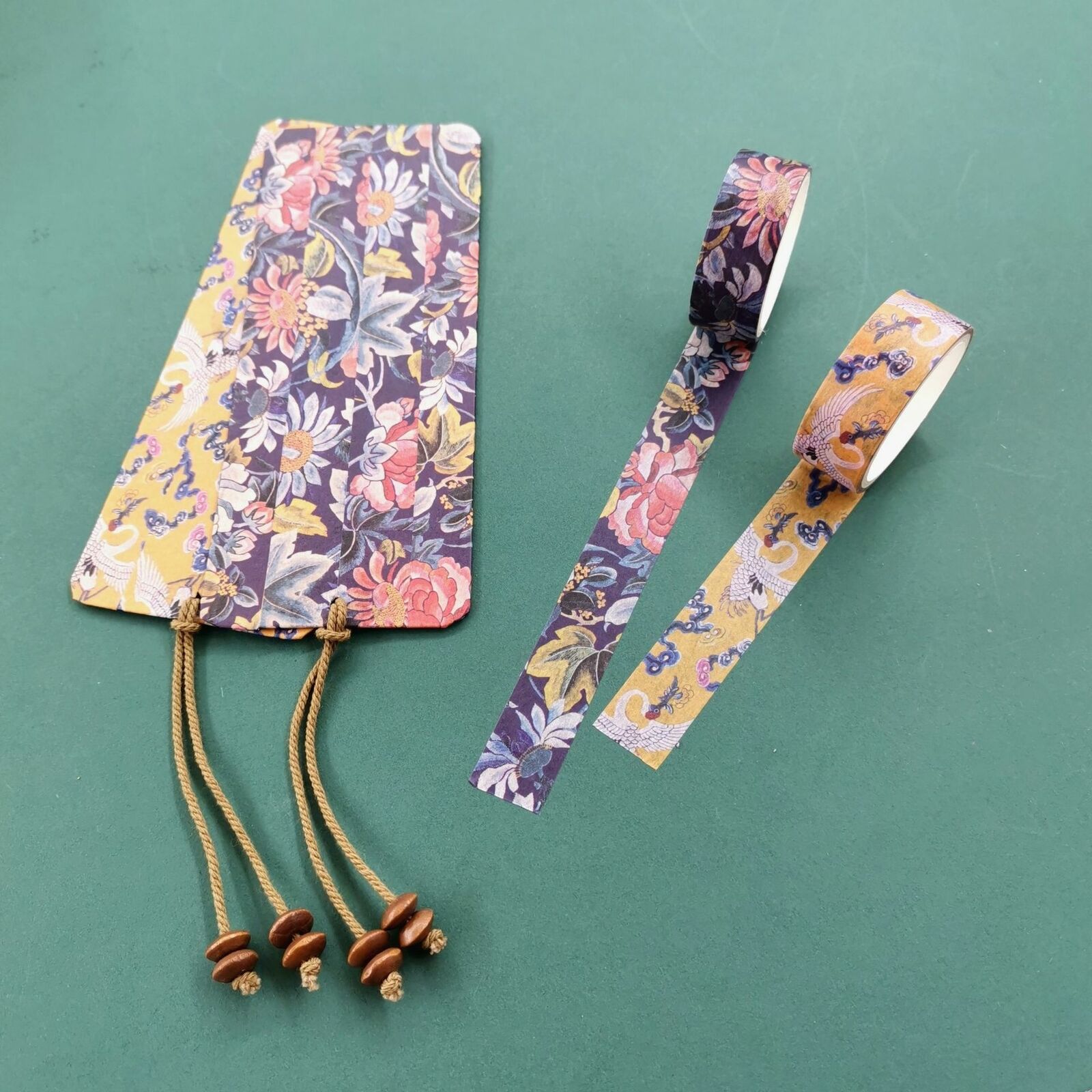 4 Rolls Retro Floral Washi Paper Tape Hand Account DIY Diary Note Stickers Craft