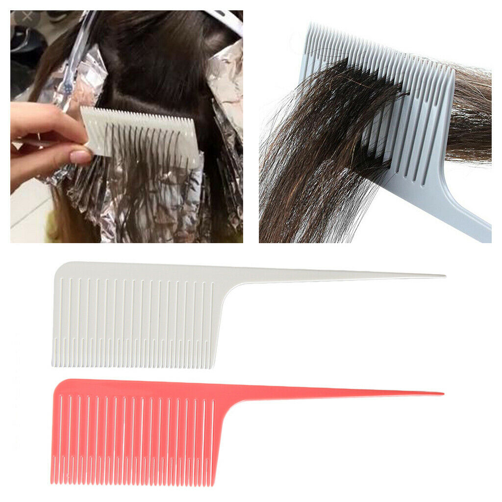2pcs ABS Heat-resistant Weave Highlighting Foiling Hair Comb for Salon Combs