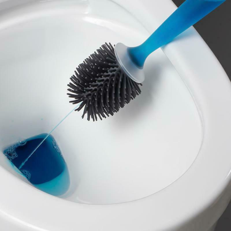 Toilet brush with toilet cleaner adjustable detergent Soft Glue Toilet Brushes