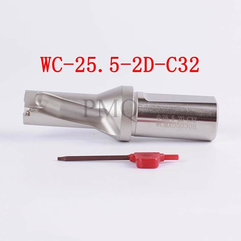 Φ25.5-2D-C32 25.5mm U drill indexable drill For WCMX050308 U drill insert WPD255