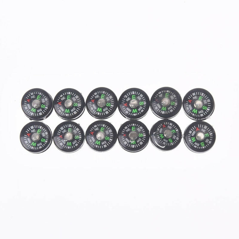 12pcs 12mm compasses portable handheld outdoor emergency survival compass _WF