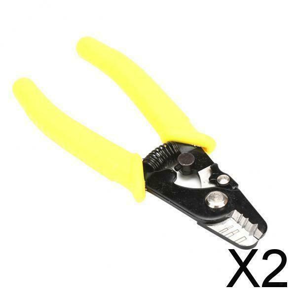 2X Fiber Optic Stripping Tool , Three Holes Miller Pliers , 5.8" Fiber Stripper