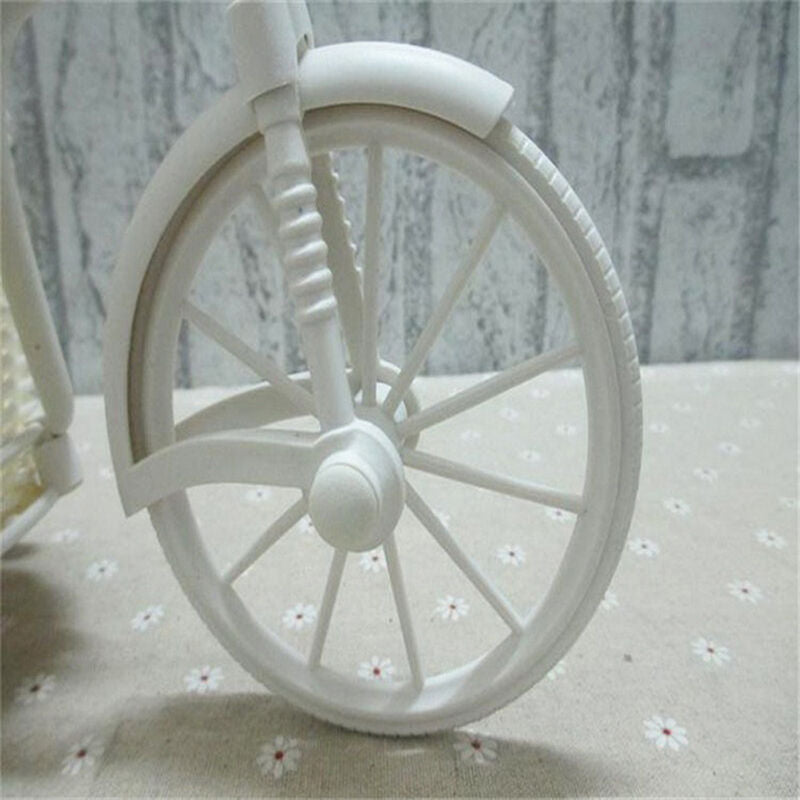 Plastic Tricycle Bike Design Flower Basket Container For Home Wedding Dec.l8