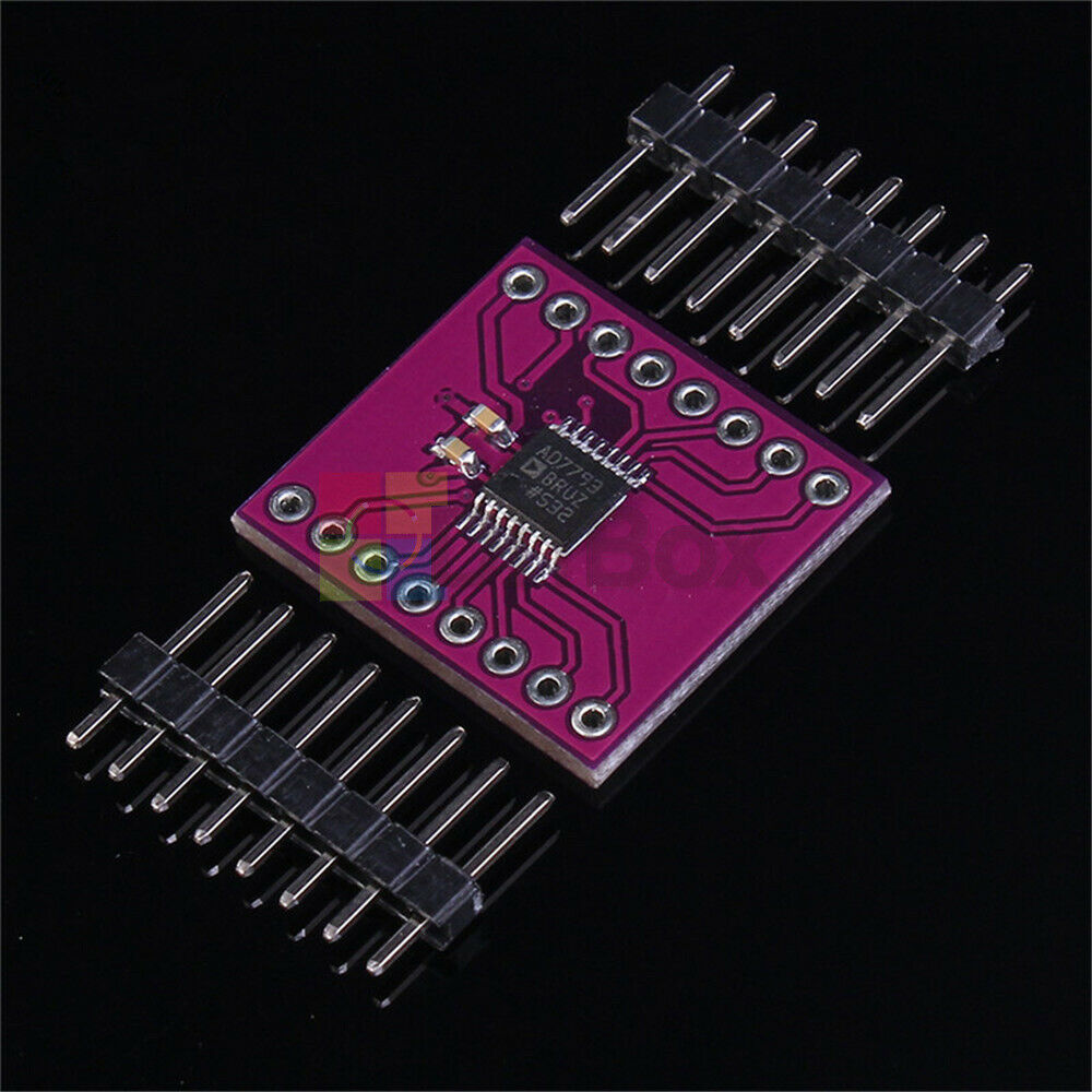 2.7-5.25V AD7793BRU 24-bit 3 Channel ADC AD7793 Low Noise Amplifier Module New