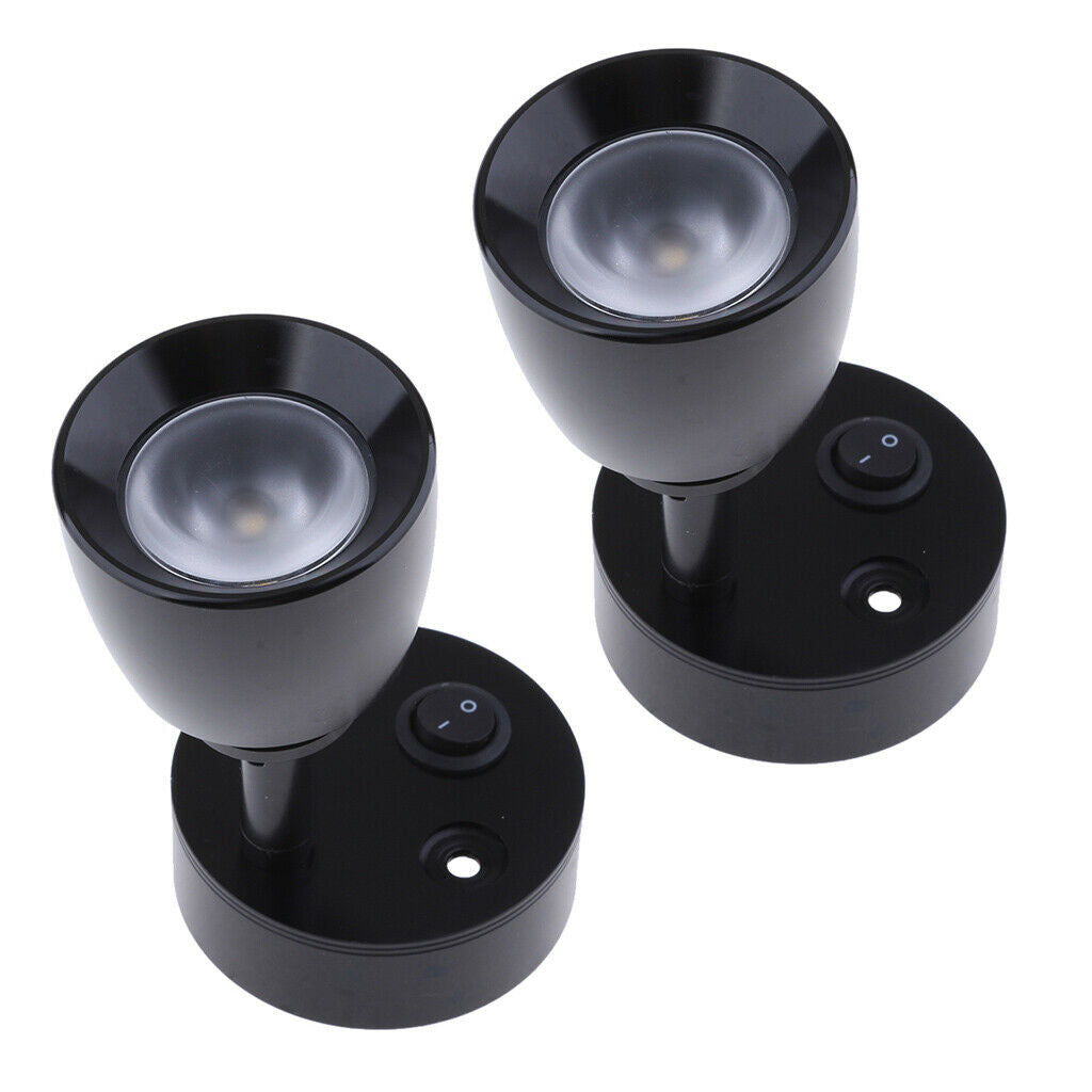 2Pcs Boat Camper Adjustable Led Reading Light Indoor Desk Lamp, Waterproof