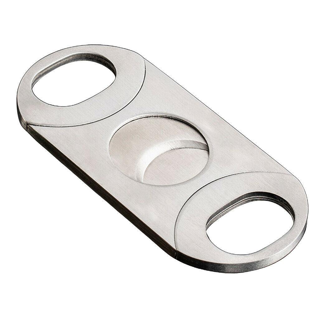 1pack 64 Ring Gauge Cigar Cutter Double Guillotine Stainless Steel Chrome