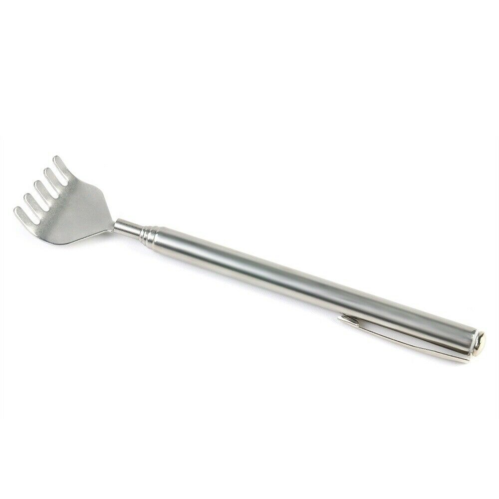 Stainless Steel Telescopic Extendable Pen Back Scratcher Itching Tool