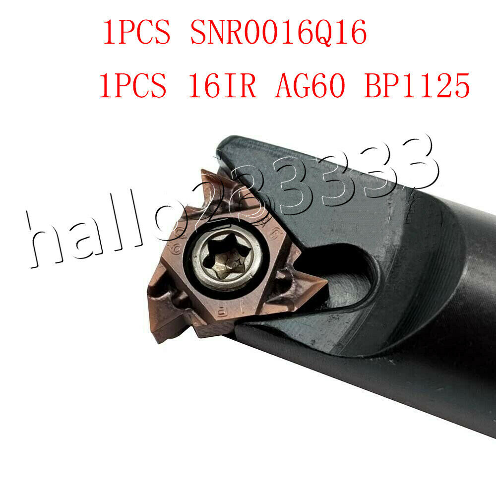 SNR0016Q16 16 ×180mm +1pc 16IR AG60 BP1125 thread turning tool holder boring bar