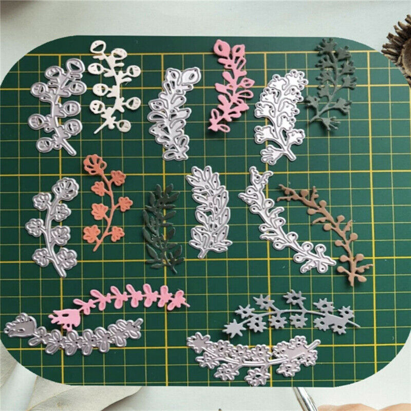 8pcs Leaves lace Metal Cutting Dies Craft Stamps die Cut Embossing Stenc.l8