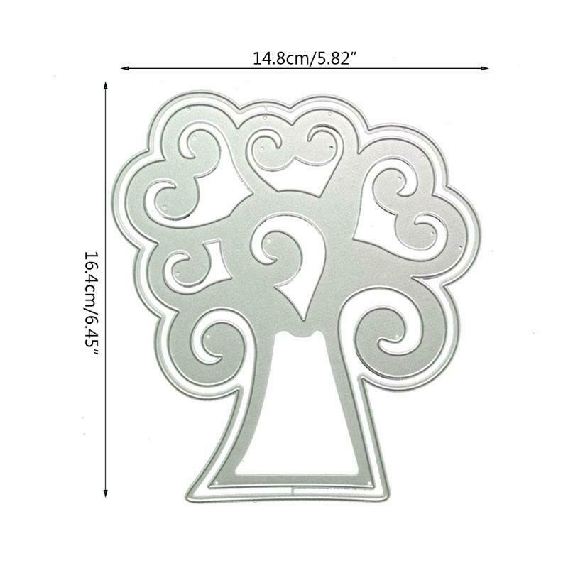 Valentine Heart Shape Tree Carbon Steel Cutting Dies DIY Scrapbooking Photo