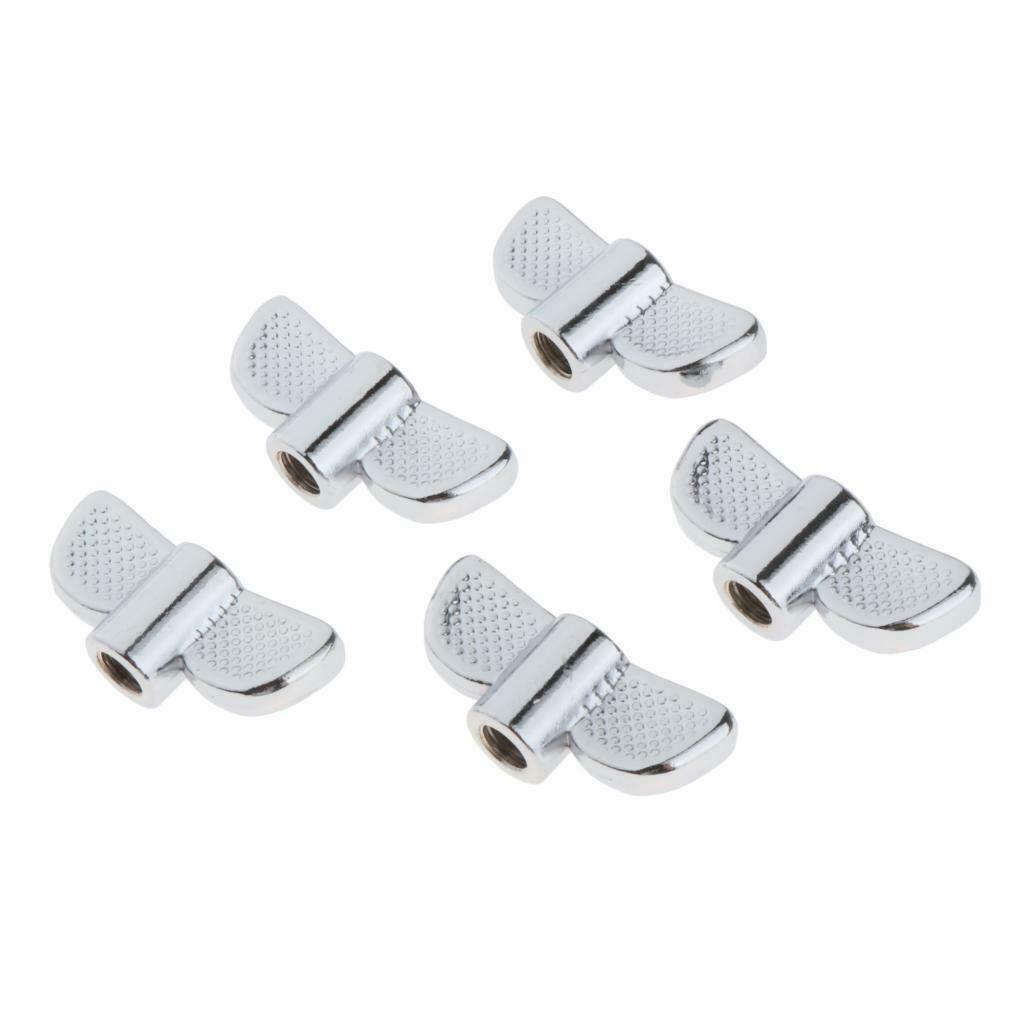 5Pieces Wing Nut M8 for Practice Stage Performance Percussion Instrument