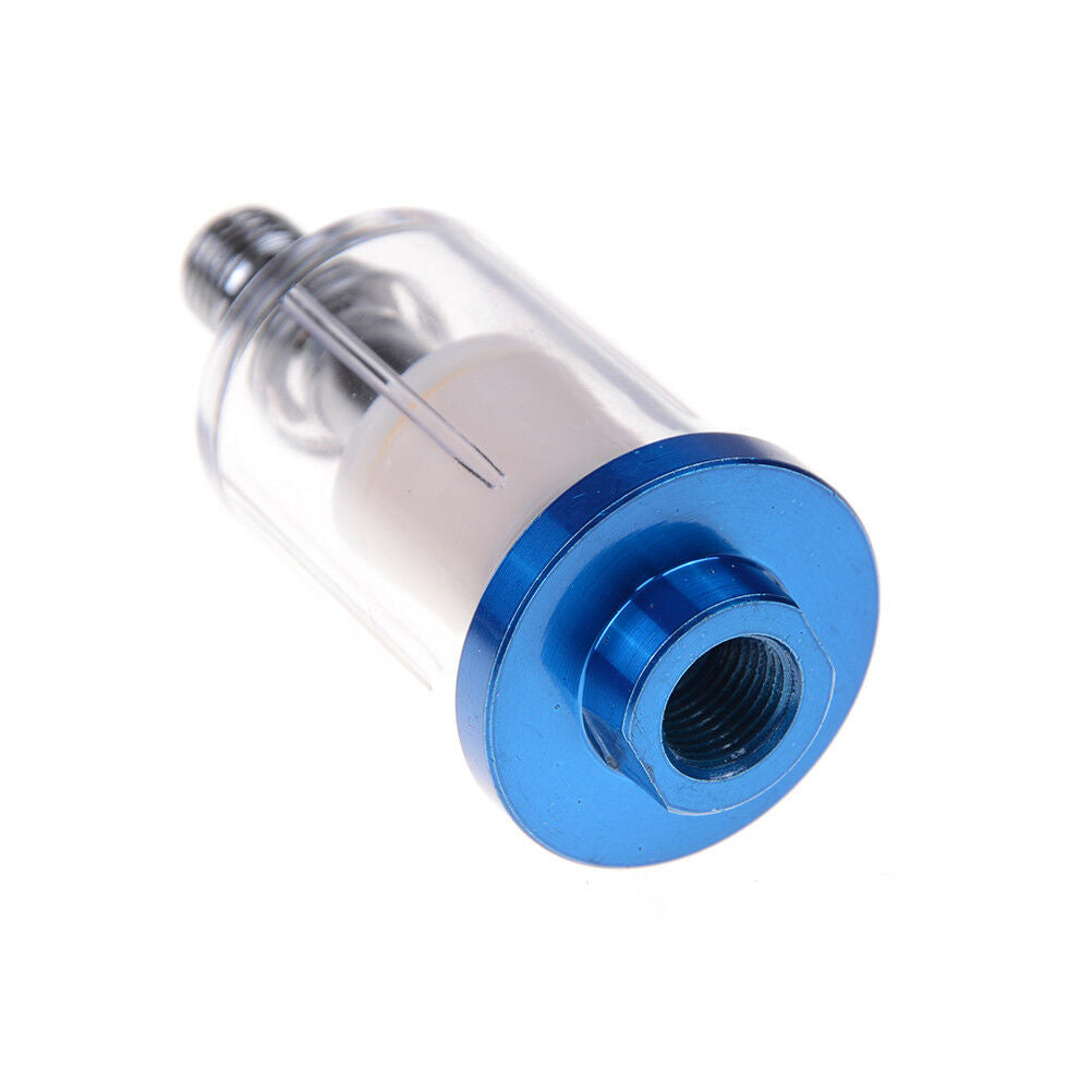 1/4" Spray Gun Air Line Mini Filter Water Trap Clear Painting Moisture Tool H WF