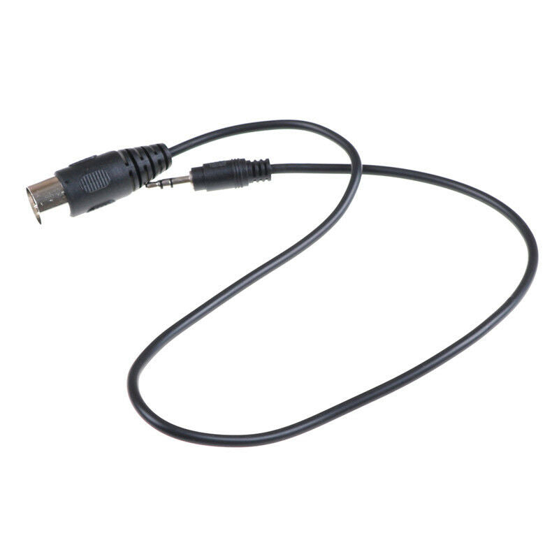 1x DIN 5 Pin Din MIDI Male Plug To 3.5mm Male Stereo Jack Audio Cable50cm ^^ Lt