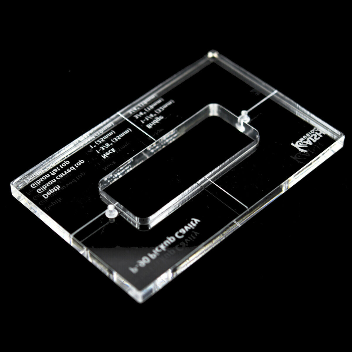 Acrylic Pickup Routing Template Pickup Templates for P-90 Pickup Body Rout