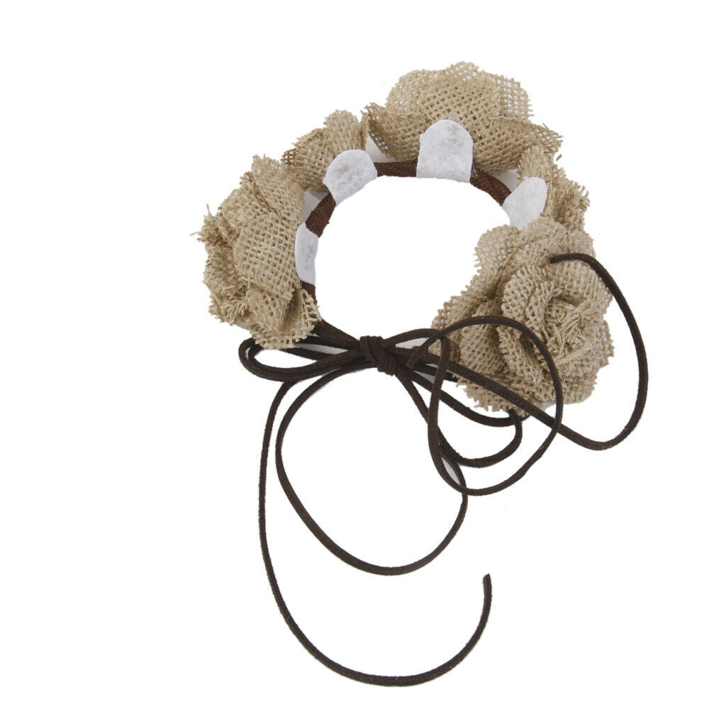 Wrist Corsage Bracelet Burlap Rose Flower Rustic Wedding Party Bridal