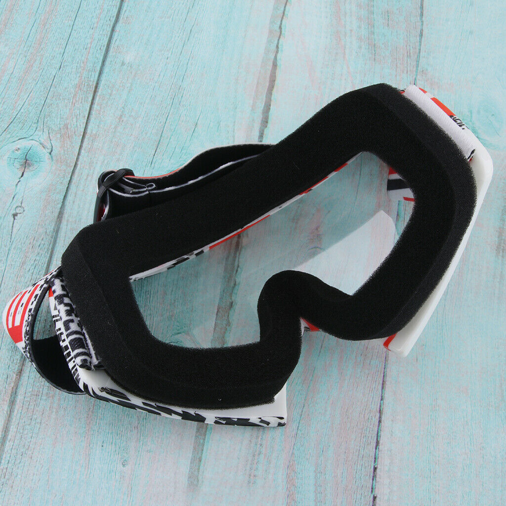 Winter Motocross Snowmobile Snowboard Goggles UV Protector Eyewear Clear